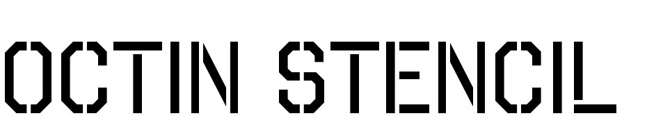 Octin Stencil Free Yazı tipi ücretsiz indir